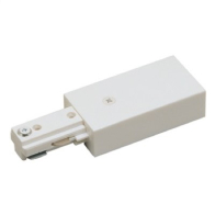Nora Lighting One-Circuit Track System Live End Feed - White