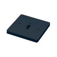 Nora Lighting Square Monopoint for Line Voltage Track Lighting Fixtures - Black 