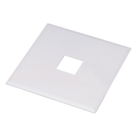 Nora Lighting Square Outlet Box Cover - Silver 