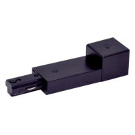 Nora Lighting One-Circuit Track System Live End Conduit Connector - Black