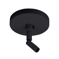 Nora Lighting Track Lighting Slope Pendant Adapter - Black