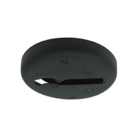Nora Lighting Round Monopoint for Double Locking Track Lighting Fixtures - Black