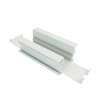 Nora Lighting Recessed Track Housing Straight Connector - White