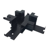 Nora Lighting Recessed Track Housing X-Connector - Black