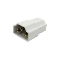 Nora Lighting End to End Connector for LED Under Cabinet Lights - White