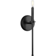 Progress Lighting Elara 1-Light Wall Sconce - 120V - Matte Black