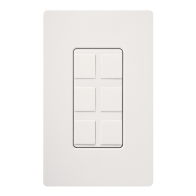 Lutron Claro 6-Port Frame - Snow