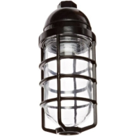 RAB 150W Max Pendant Mount Vaporproof Light Black 120V