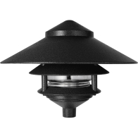 RAB 75W Max Three Tier Flare Landscape Light - Black - 120V