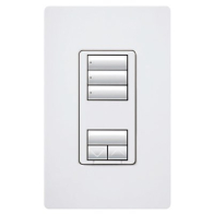 Lutron RadioRA 2 seeTouch Wall-Mount CL Hybrid Keypad - 3 Scene w/ Raise-Lower - Gray