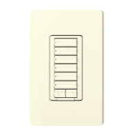 Lutron RadioRA 2 seeTouch CL Hybrid Keypad - 6 Button w/ Raise-Lower - Light Almond