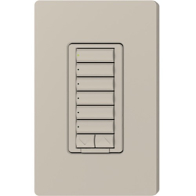 Lutron RadioRA 2 seeTouch Wall-Mount Designer Keypad - 6 Button w/ Raise-Lower - Taupe