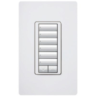 Lutron RadioRA 2 seeTouch Wall-Mount Designer Keypad - 6 Button w/ Raise-Lower - Almond