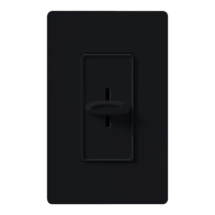 Lutron Skylark Slide-to-Off Adjustable Speed Fan Control - Single-Pole - Black
