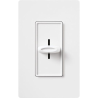 Lutron Skylark Slide-to-Off Adjustable Speed Fan Control - Single-Pole - White
