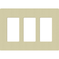 Lutron Claro Screwless Designer Wallplate - 3 Gang - Sage
