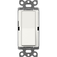 Lutron Claro 3-Way Switch - 15A - Architectural White