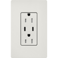 Lutron Claro 15A Tamper-Resistant USB Type C Duplex Receptacle - Lunar Gray