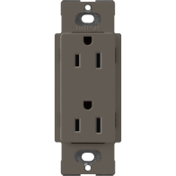 Lutron Claro 15A Receptacle - Truffle