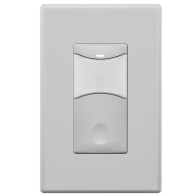 SensorWorx Wall Switch Sensor - PIR - 1-Pole - Auto On - 120-277V - Gray