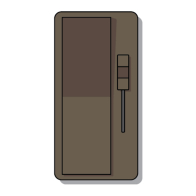 DiodeLED SWITCHEX+ R1 Faceplate Only - Brown