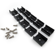 RAB Tape Light Brackets - Black - 16mm