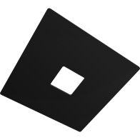 RAB Track Lighting Junction Cover Plate - Black