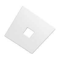 RAB Track Lighting Junction Cover Plate - White