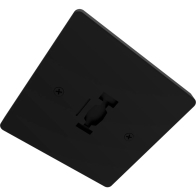 RAB LED Track Lighting Mono-Point Adapter - Black