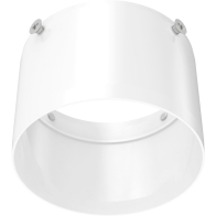 RAB Track Light Snoot Accessory - Medium - White
