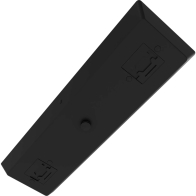 RAB LED Track Lighting Duo-Point Adapter - Black