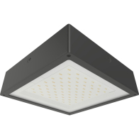 RAB VAN34 Amber LED Canopy Light - 1,964 Lumens - 60W - Amber - Flat Lens - On/Off Photocell - 120-277V