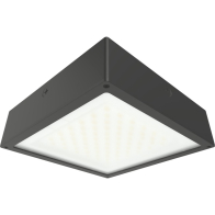 RAB VAN34 Amber LED Canopy Light - 1,684 Lumens - 60W - Amber - Frosted Flat Lens - On/Off Photocell - 120-277V