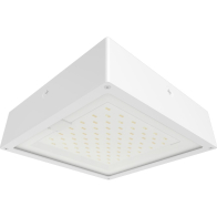 RAB VAN34 Amber LED Canopy Light - 1,964 Lumens - 60W - Amber - Flat Lens - Motion Sensor - On/Off Photocell - 120-277V