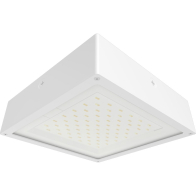 RAB VAN34 Amber LED Canopy Light - 1,964 Lumens - 60W - Amber - Flat Lens - On/Off Photocell - 120-277V