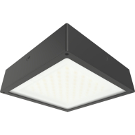 RAB VAN34 LED Canopy Light - Frosted Flat Lens - 4,187 Max Lumens - 20 | 25 | 30W - On/Off Photocell - Microwave Motion Sensor - 120-277V