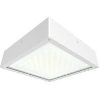 RAB VAN34 LED Canopy Light - Frosted Flat Lens - 4,187 Max Lumens - 20 | 25 | 30W - On/Off Photocell - Microwave Motion Sensor - 120-277V