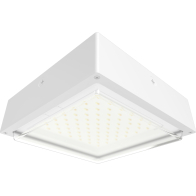 RAB VAN34 LED Canopy Light - Drop Lens - 4,588 Max Lumens - 20 | 25 | 30W - On/Off Photocell - 120-277V