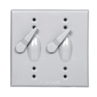 Westgate Two-Gang 2 Levers & Pole Switches Cover