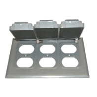 Westgate Three-Gang 3 Duplex Receptacle Cover