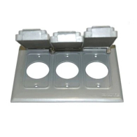 Westgate Three-Gang 3 Single Receptacle Cover