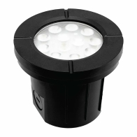Westgate WLL-105 Integrated LED Well Light - Flat Lens - 6W - 3000K - 580 Lumens - 12V - Black