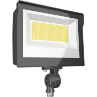 RAB X17 LED Flood Light - Knuckle Mount - Photocell - 9,142 Lumens - 60W - CCT Selectable - 120-277V - Bronze