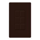 Lutron Multi-Port Frame - Field Customizable - Brown