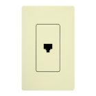 Lutron Claro Phone Jack - Almond