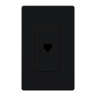 Lutron Claro Phone Jack - Black