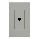 Lutron Claro Phone Jack - Gray