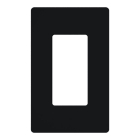 Lutron Claro Screwless Designer Wallplate - 1 Gang - Black