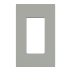 Lutron Claro Screwless Designer Wallplate - 1 Gang - Gray