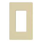 Lutron Claro Screwless Designer Wallplate - 1 Gang - Ivory